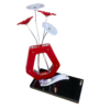 ROUGE BR. FLEURS NACRE (x2) ET ROUGE BR. (x2)