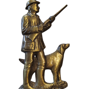 CHASSEUR + CHIEN  11 x 5 cm