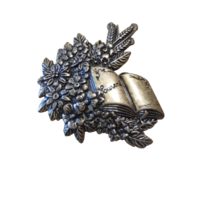 LIVRE SOUVENIR + FLEURS  10.7 x 10.3 cm