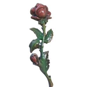 ROSE ROUGE COULEUR  18 x 6 cm