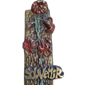 SOUVENIR + FLEURS COULEUR  17 x 7 cm