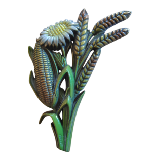 GERBE DE BLE + MARGUERITE COULEUR  13 x 8 cm