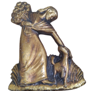 FEMME + CHIEN  13 x 10.5 cm