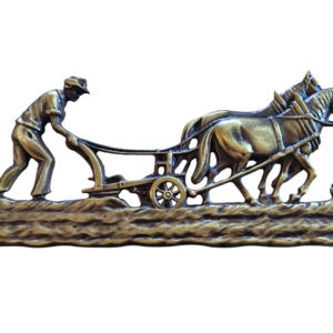 LABOURS AVEC CHEVAUX  11.5 x 26.5 cm