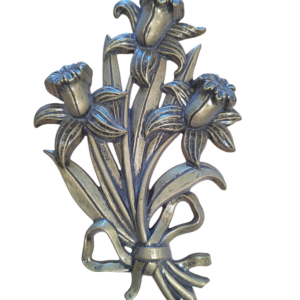 NARCISSES BRONZE PEINT  21 x 13.5 cm