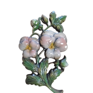 2 PENSEES COULEUR  14 x 8 cm