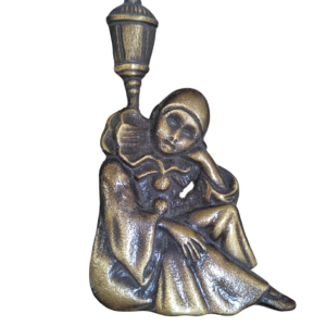 PIERROT + LAMPADAIRE  12 x 7.5 cm