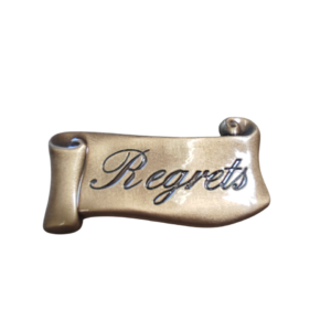 REGRETS  5 x 10 cm